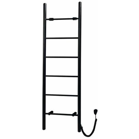 Sapho Chauffage - Séchoir électrique de serviettes Karbo, 50x160 cm, noir mat KB905