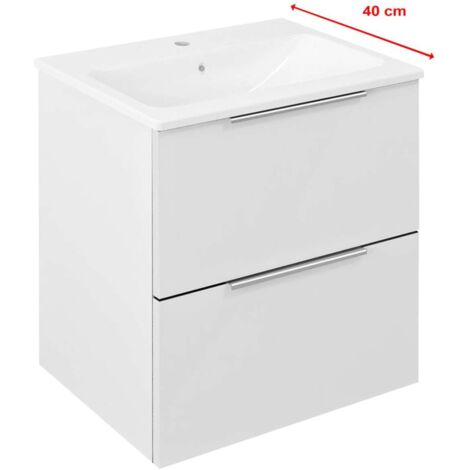 Sapho Cirasa - Waschtischunterschrank, 48x54x39 cm, 2 Schubladen, weiß CR492-3030