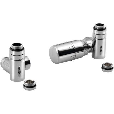 Sapho Corner Combi - Thermostat-Anschlussgarnitur triaxial, rechte Ausführung, Chrom CP3022S