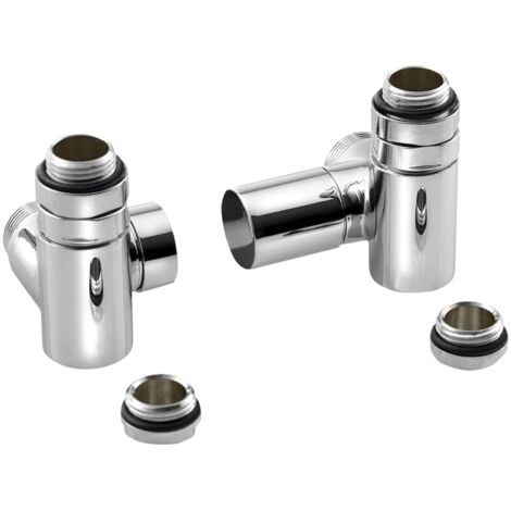 Sapho Corner Combi - Ventilanschlussset, trixial, rechts, Chrom CP330S