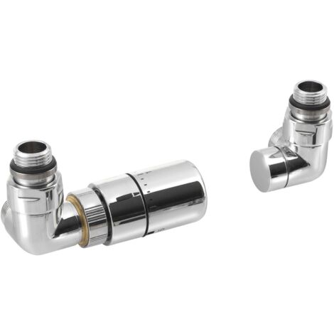 Sapho Corner - Thermostatisches Ventilanschluss-Set, triaxial, links, Chrom CP1011LS