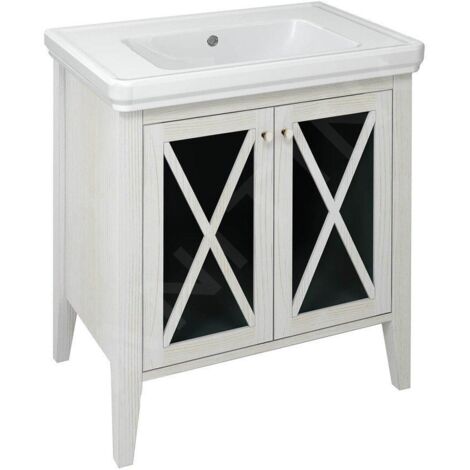Sapho Cross - Meuble pour lavabo 70x81x47 cm, blanc CR275