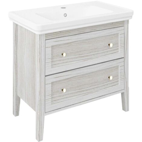 Sapho Cross - Mueble lavabo 85x81x47 cm, blanco CR291