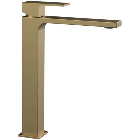 Sapho Cubemix - Miscelatore da lavabo, color oro opaco CM006GB