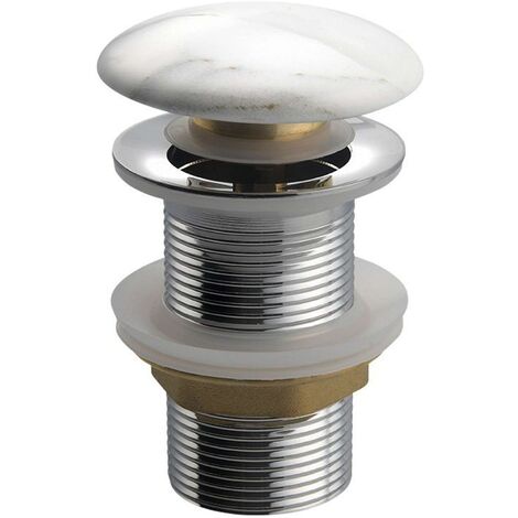 Sapho Dalma - Piletta chiudibile per lavabo 1 1/4, Click-Clack, carrara MM717