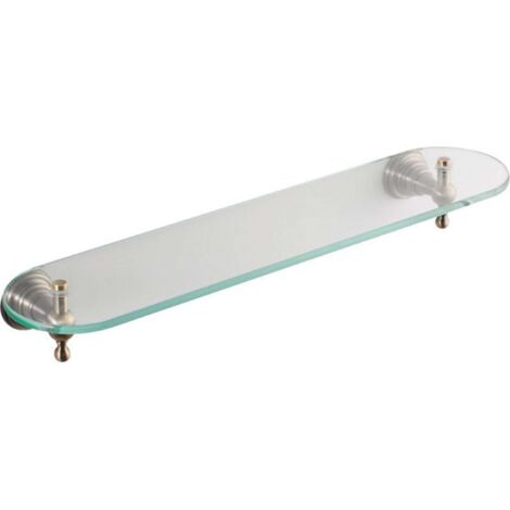 Sapho Diamond - Estante, longitud 50 cm, bronce/vidrio transparente 1318-15