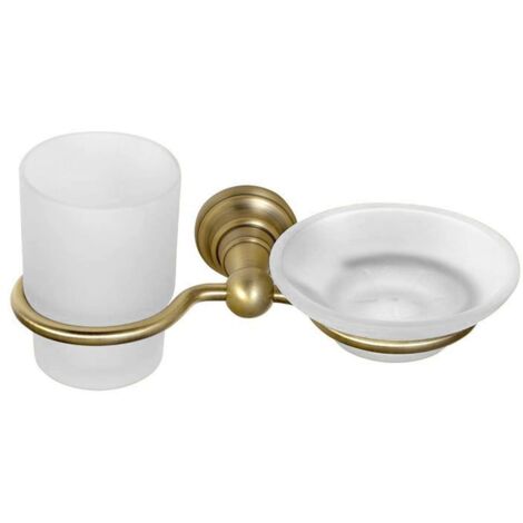 Sapho Diamond - Jabonera, vidrio, bronce 1318-04