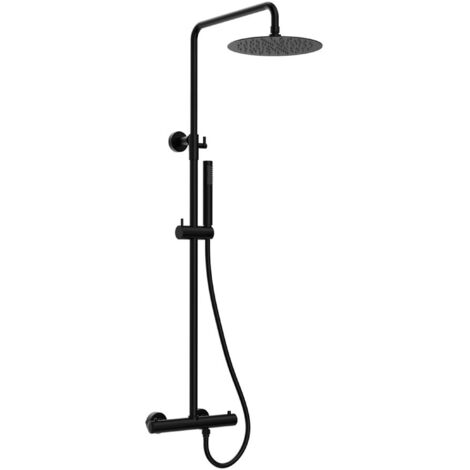 Sapho Docce - Set doccia termostatico, nero opaco KU139B
