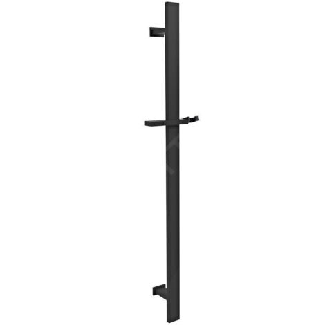 Sapho Douches - Barre de douche avec support, 600 mm, noir mat SC415