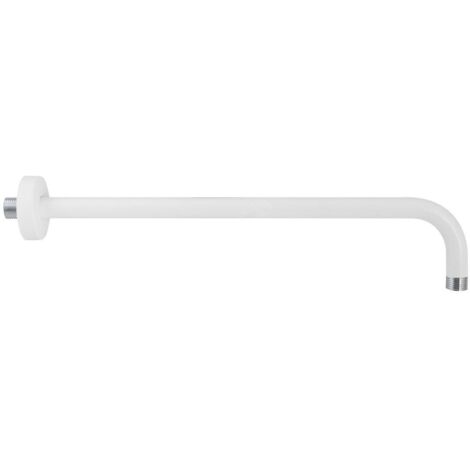 Sapho Douches - Bras de douche mural, longueur 40 cm, blanc mat BR514