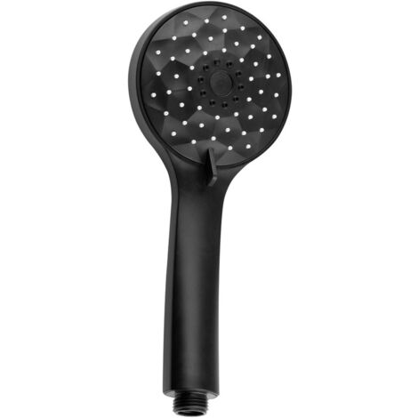 Sapho Duchas - Alcachofa de ducha, 3 chorros, negro mate 1204-02B