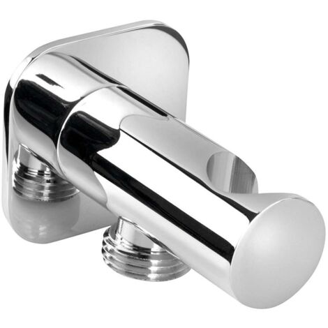 Sapho Duchas - Codo de pared con soporte, cromo SG403