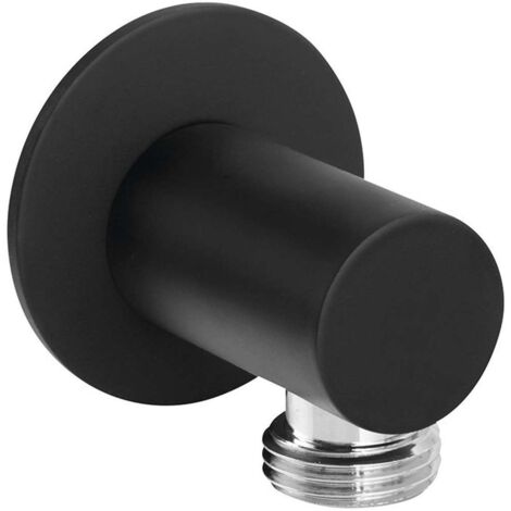 Sapho Duchas - Codo de pared, negro mate SG202NE