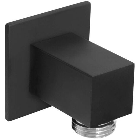 Sapho Duchas - Codo de pared, negro mate SG302NE
