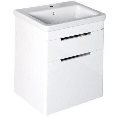 Sapho Ella - Meuble-vasque 464x650x380 mm, 2 tiroirs, blanc EL052-3030