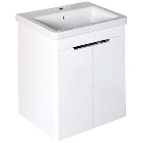 Sapho Ella - Meuble-vasque 565x650x430 mm,2 portes, blanc EL065-3030