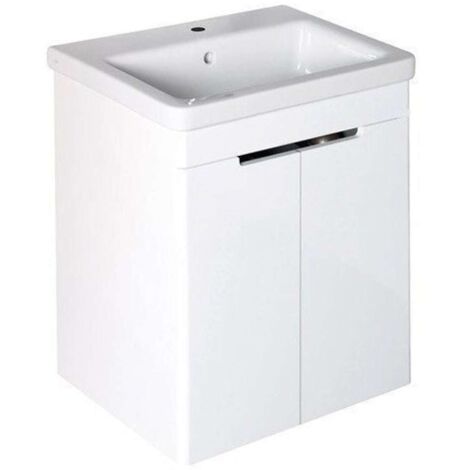 Sapho Ella - Mobiletto sottolavabo, 57x65x43 cm, 2 ante, bianco EL065-3030