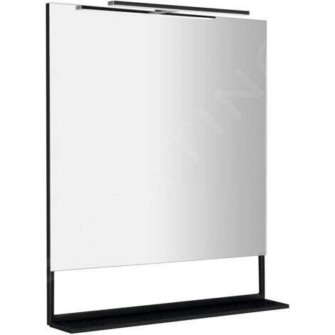 Sapho Erupta - Miroir avec éclairage LED, 800x800 mm, noir ERU335