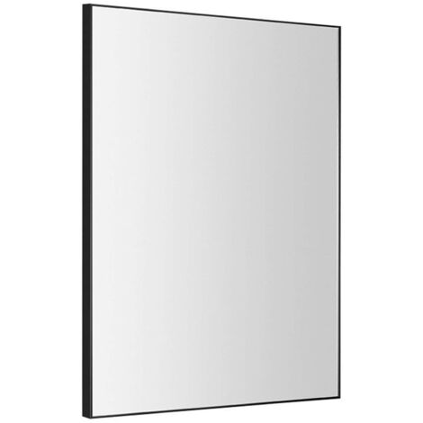 Sapho Espejos - Espejo Arowana en marco, 60x80 cm, negro mate AWB6080