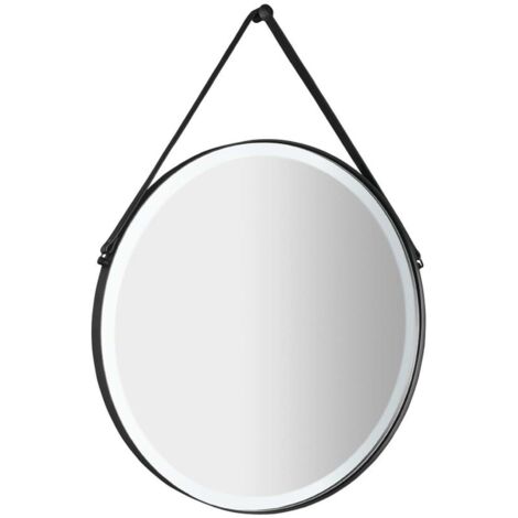 Sapho Espejos - Espejo Orbiter con iluminación LED, diámetro 70 cm, negro mate ORL070