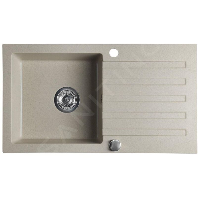 Sapho - viers - Evier en granit, 780x440 mm, beige GR7202