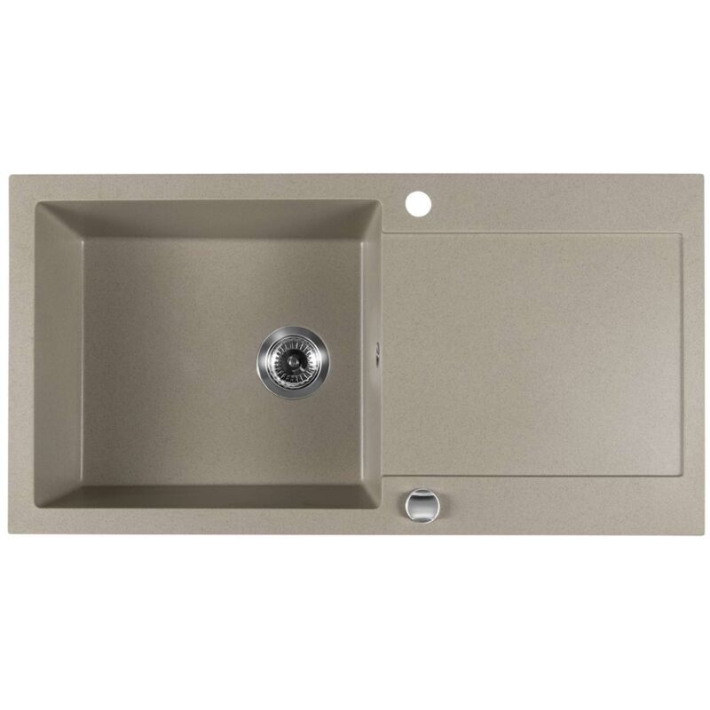 Sapho Éviers - Évier en granite, 97x50 cm, beige GR1612