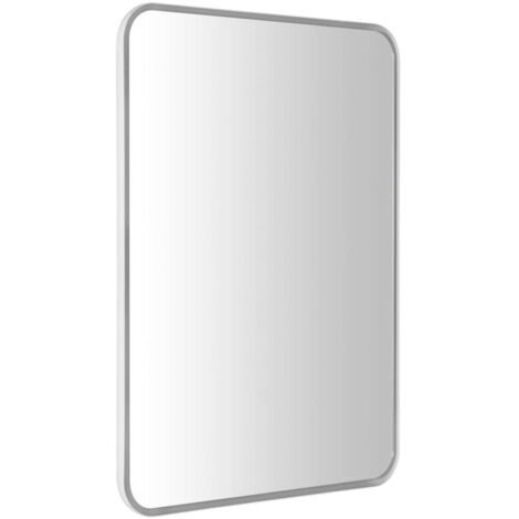 Sapho Float - Espejo en marco 50x70 cm con iluminación LED, blanco brillante 22571