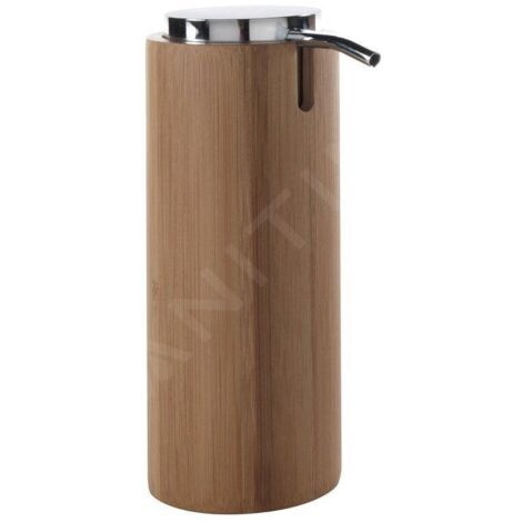 Sapho Gedy Altea - Distributeur de savon à poser, bambou/chrome AL8035