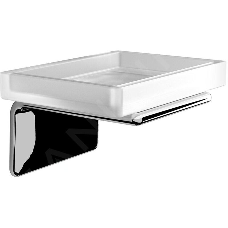 Sapho Gedy Il Giglio - Porte-savon avec support, verre dépoli/chrome A91113