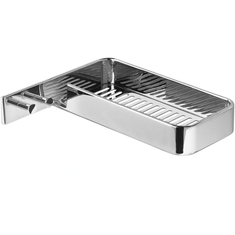 Sapho Gedy Il Giglio - Tablette de douche, longueur 25 cm, avec crochets, chromée A91913