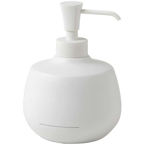 Sapho Gedy Kira - Dispensador de jabón de pie, blanco mate KI8002