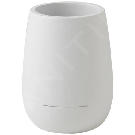 Sapho Gedy Kira - Porte-brosse à dents et dentifrice, blanc mat KI9802