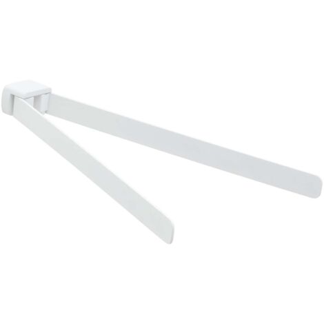 Sapho Gedy Pirenei - Toallero giratorio doble, longitud 36 cm, blanco mate PI2302