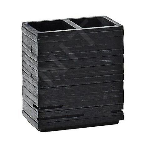 Sapho Gedy Quadrotto - Verre pour brosse à dents, noir QU9814