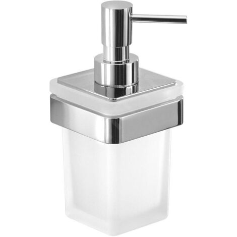 Sapho Gedy Samoa - Distributeur de savon avec support, verre dépoli / chrome A88113