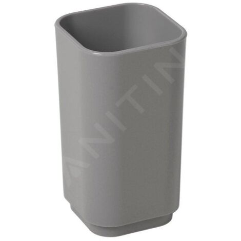 Sapho Gedy Seventy - Verre pour brosses à dents et dentifrice, à poser, gris 639808