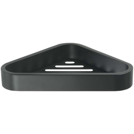 Sapho Gedy Smart - Estante de ducha de esquina 17x3x17 cm, negro mate 328314