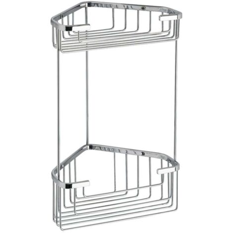 Sapho Gedy Smart - Estante doble 20x33x15 cm, cromo 2482