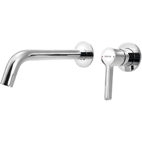 Sapho Iconic - Mitigeur de lavabo encastré, installation 2 trous, avec corps d'encastrement, chrome AF008
