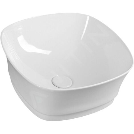Sapho Idea - Lavabo, 430x430 mm, sans trou pour robinetterie, blanc WH100