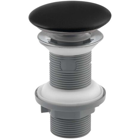 Sapho Infinity - Ablaufgarnitur für Waschtisch, Click-Clack, schwarz matt 38TP0163I