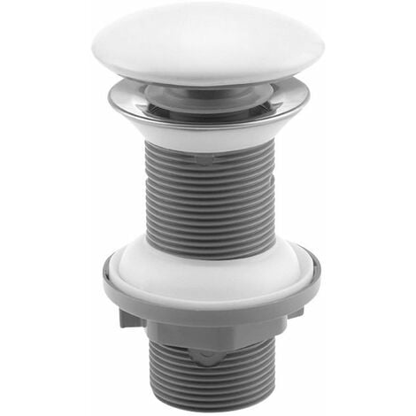 Sapho Infinity - Piletta di scarico Click-Clack per lavabo, bianco 38TP0161I