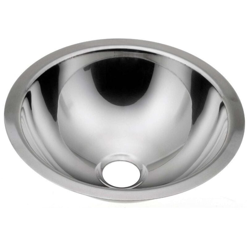 Sapho - Inox - Lavabo à encastrer, inox, diamètre 305 mm 13028.B