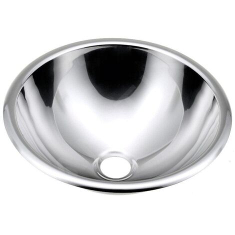 Sapho Inox - Lavabo à encastrer, inox, diamètre 355 mm 13029.B
