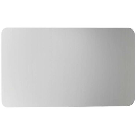 Sapho Ishape - Espejo rectangular 120x60 cm, esquinas redondeadas, sin bisagra AG612