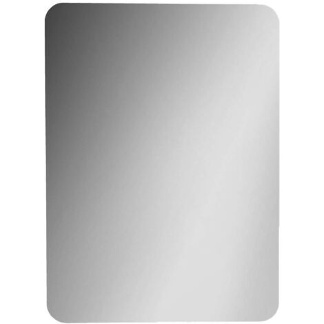 Sapho Ishape - Espejo rectangular 60x80 cm, esquinas redondeadas, sin bisagra AG468