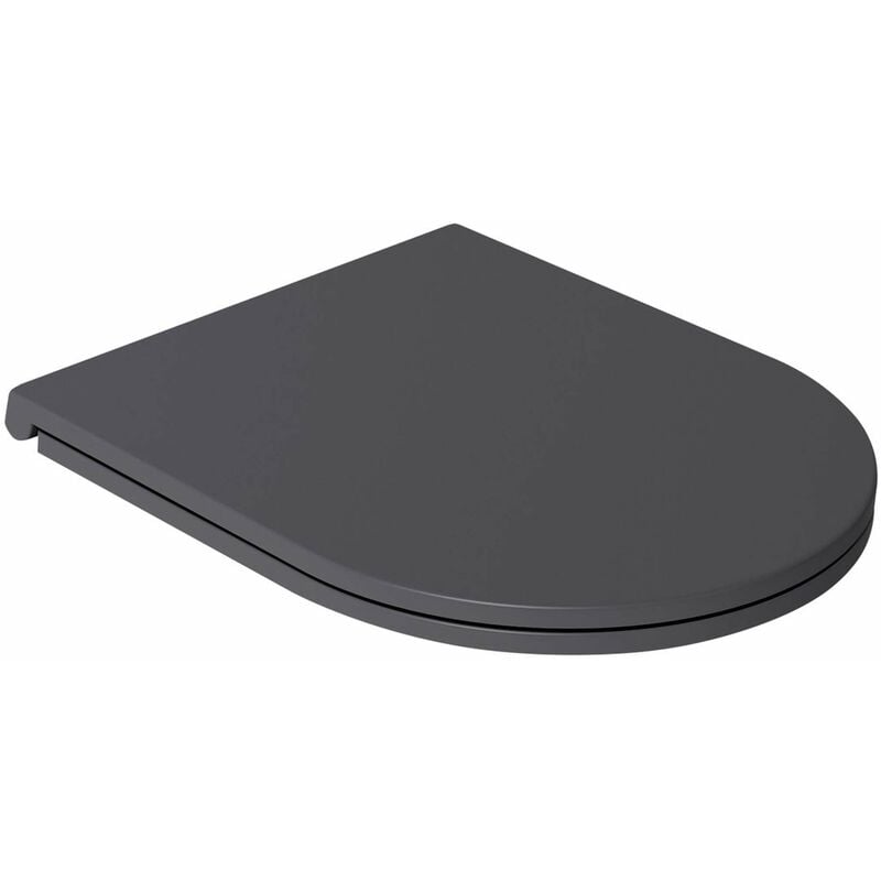 Sapho - Isvea - Abattant toilette Slim, SoftClose, anthracite 40KF0522I-S