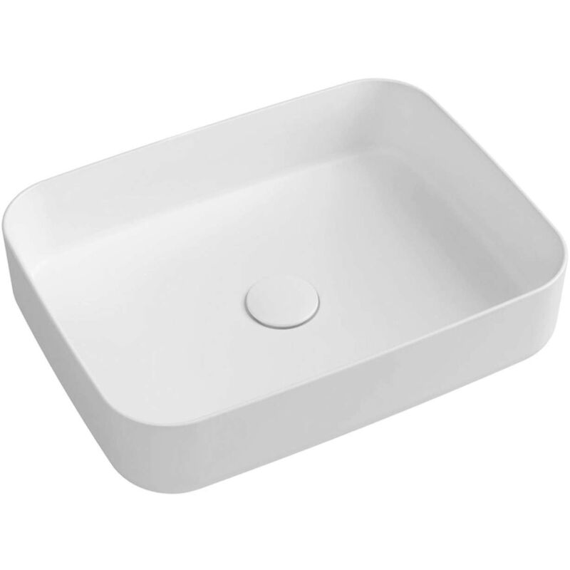 Sapho - Isvea - Vasque à poser, 36x50 cm, sans trop-plein, blanc mat 10NF65050-2L