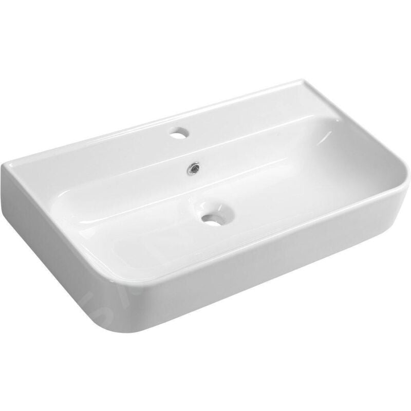 Sapho - Isvea - Lavabo Sistema u, 70x38 cm, avec 1 trou pour robinetterie, blanc 10PL53070