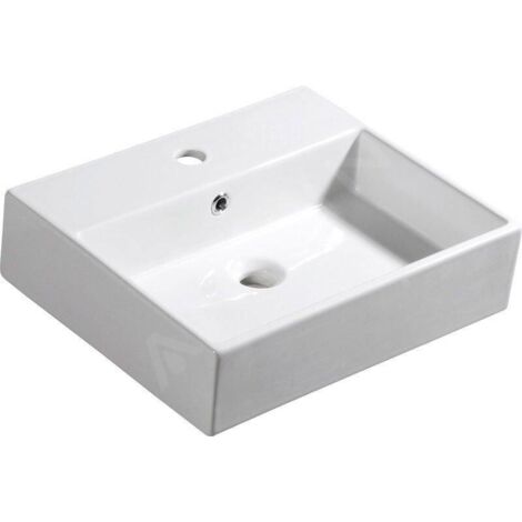 Sapho Isvea Purity - Lavabo céramique 500 x 420 mm, blanc 10PL50050
